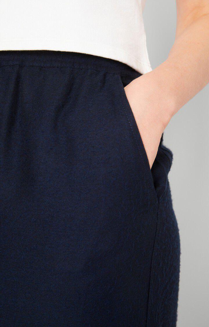 American Vintage Jupe Femme Vimbow - NAVY CHINE Midi Bleu - H20