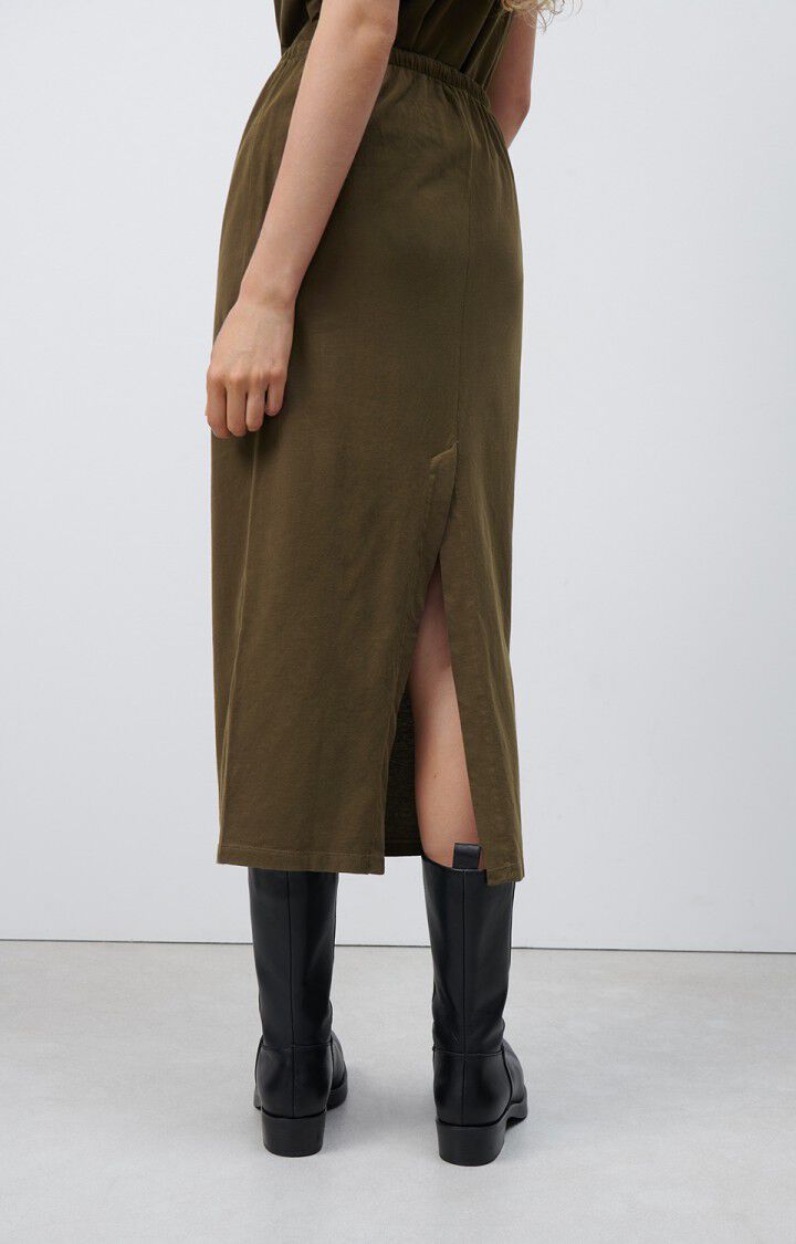 American Vintage Jupe Femme Vupaville - LENTILLE Midi Vert - H24