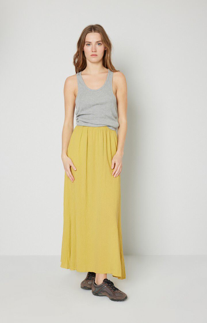 American Vintage Jupe Femme Welow - BANANE Longue Jaune - E22