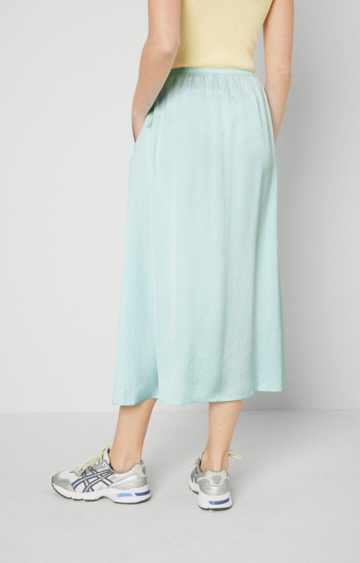 American Vintage Jupe Femme Widland - BABY BLUE Midi Bleu - E22