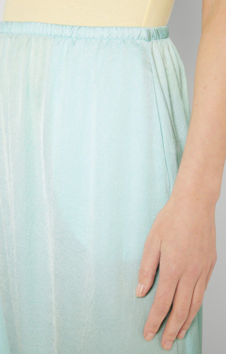 American Vintage Jupe Femme Widland - BABY BLUE Midi Bleu - E22