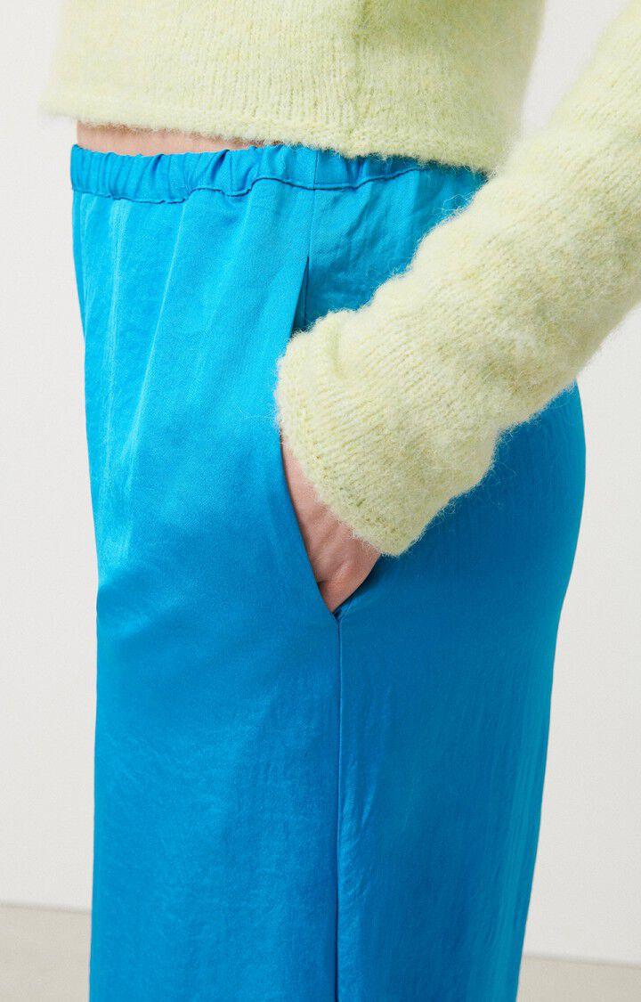 American Vintage Jupe Femme Widland - BLEU AZUR Midi Bleu - E24