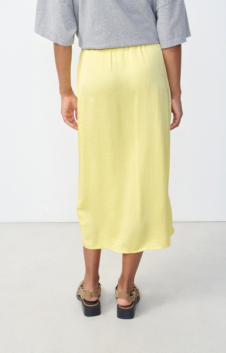 American Vintage Jupe Femme Widland - CEDRAT Midi Jaune - H23