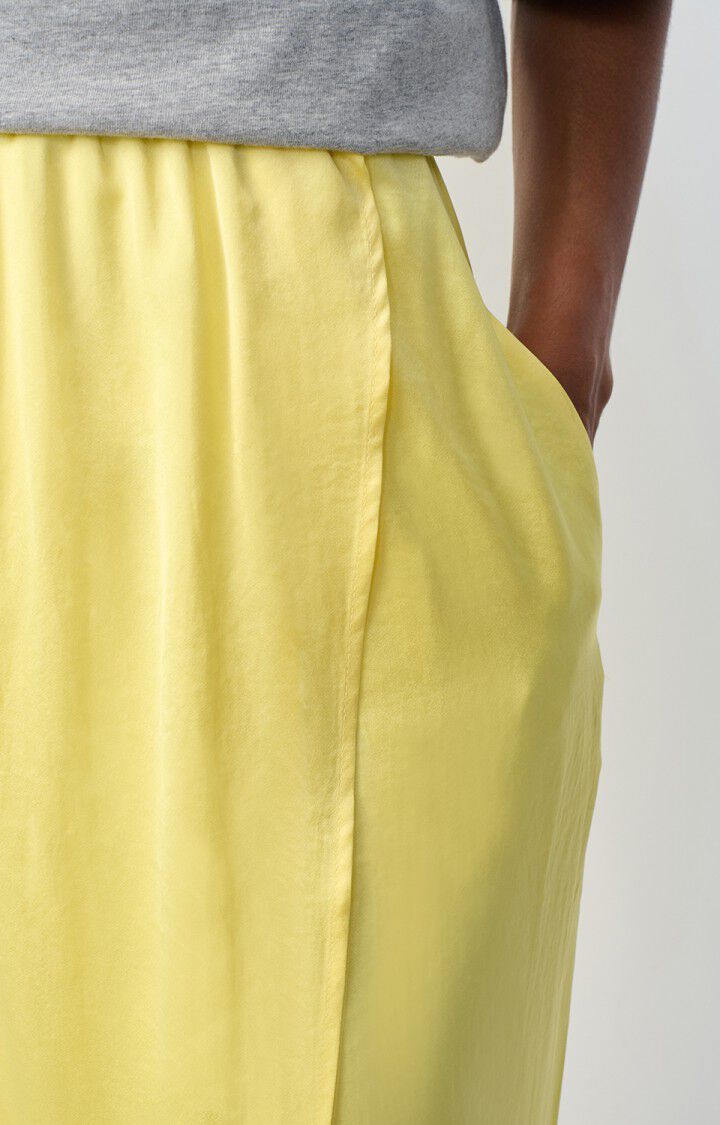 American Vintage Jupe Femme Widland - CEDRAT Midi Jaune - H23