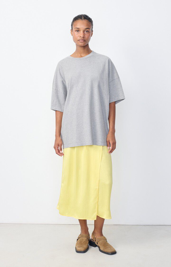 American Vintage Jupe Femme Widland - CEDRAT Midi Jaune - H23
