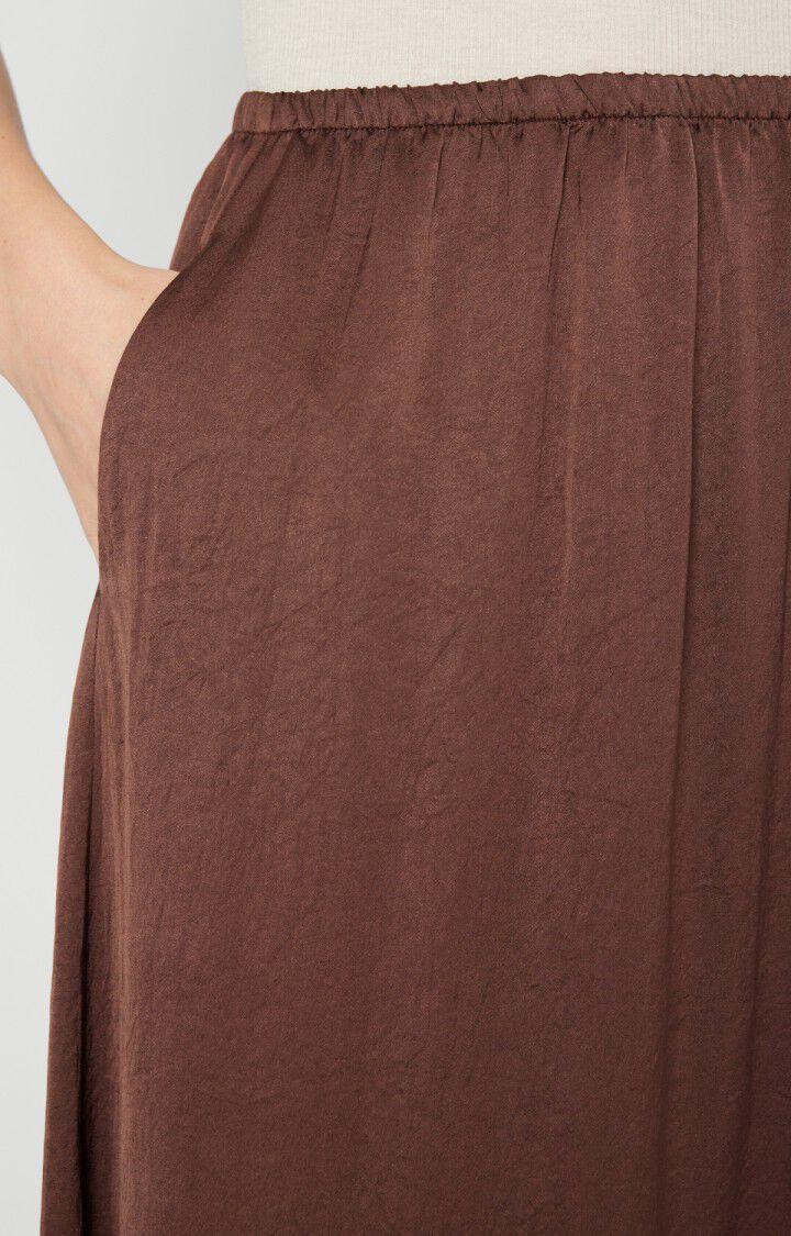 American Vintage Jupe Femme Widland - CHOCOLAT Midi Marron - H21