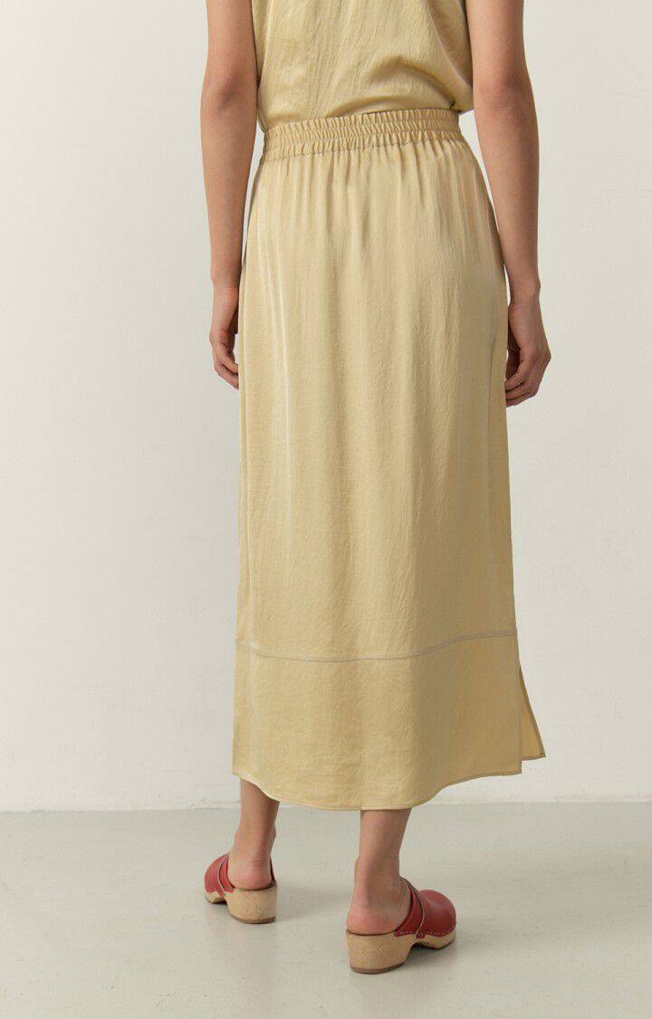 American Vintage Jupe Femme Widland - FICELLE Midi Beige - E23