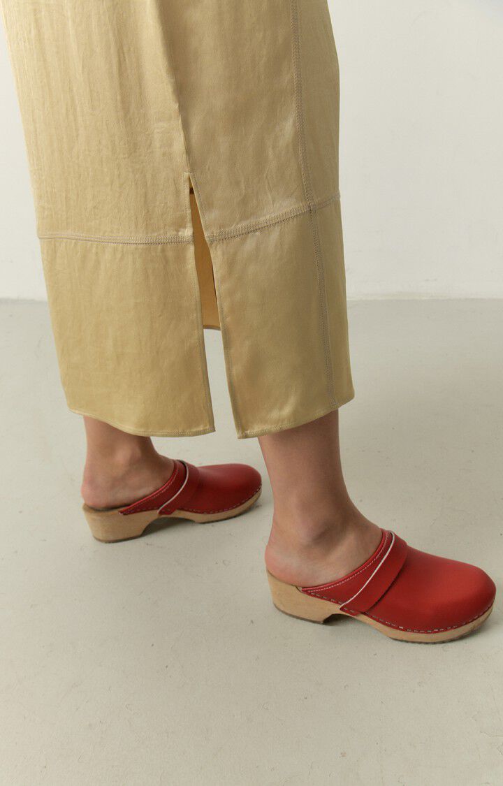 American Vintage Jupe Femme Widland - FICELLE Midi Beige - E23