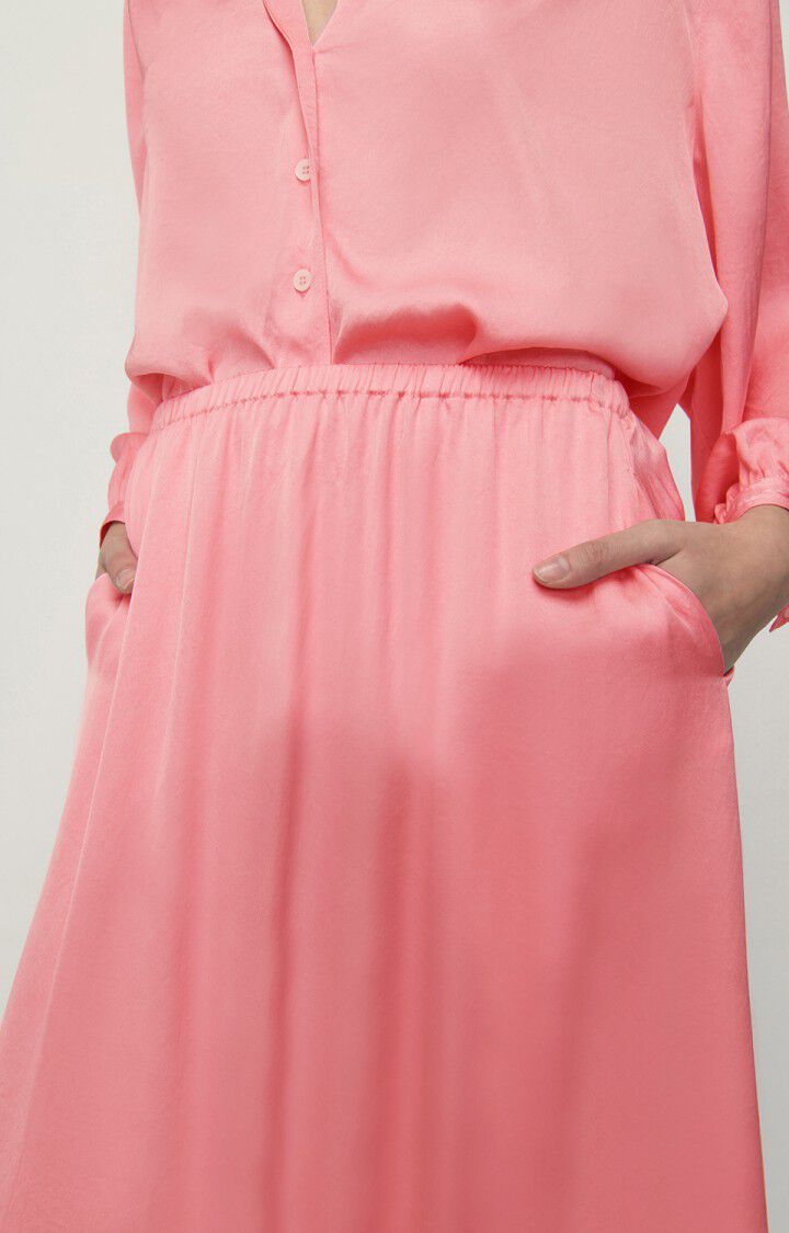 American Vintage Jupe Femme Widland - MILKSHAKE Midi Rose - E22