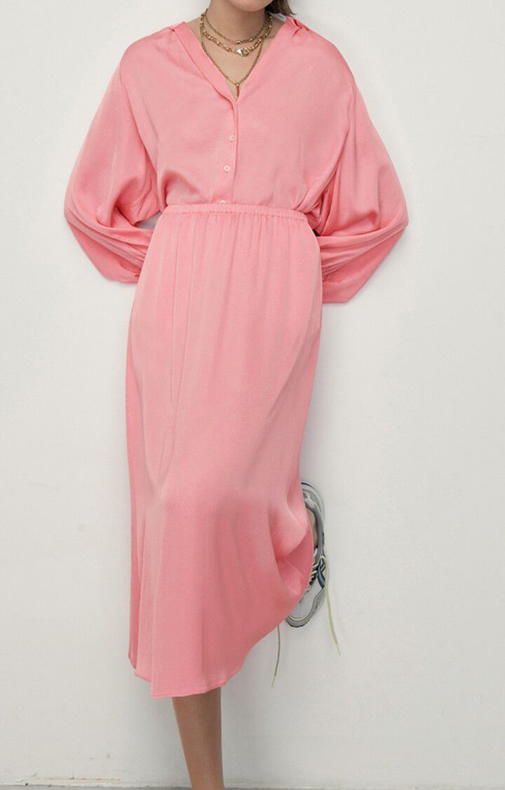 American Vintage Jupe Femme Widland - MILKSHAKE Midi Rose - E22