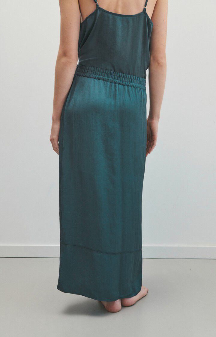 American Vintage Jupe Femme Widland - OMBRE Midi Bleu - E23