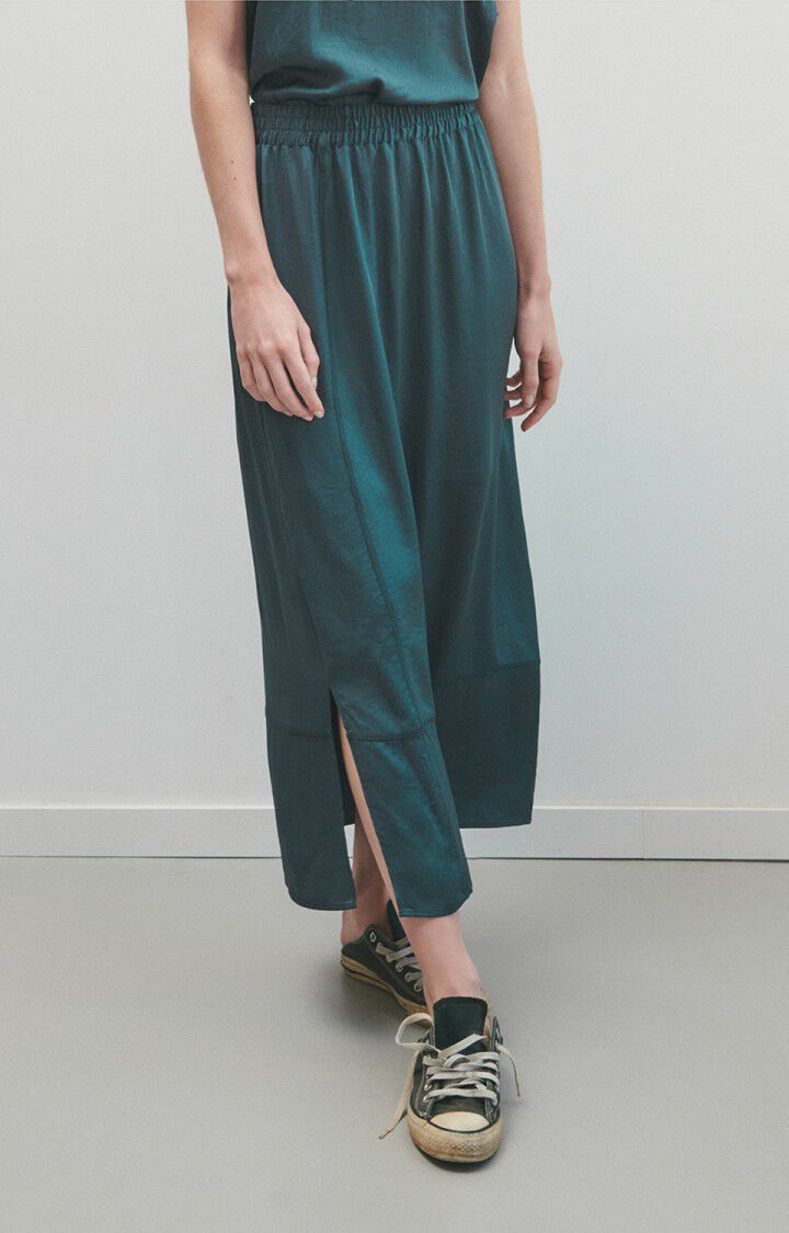 American Vintage Jupe Femme Widland - OMBRE Midi Bleu - E23
