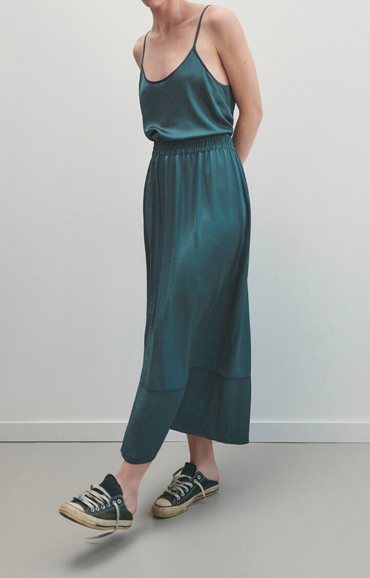 American Vintage Jupe Femme Widland - OMBRE Midi Bleu - E23
