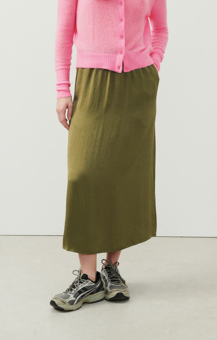 american vintage Jupe femme Widland - THYM Midi Vert - E24