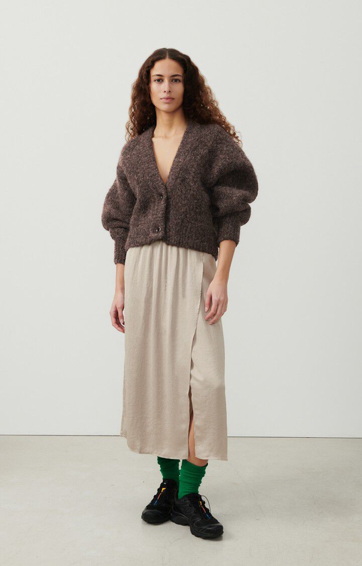 American Vintage Jupe Femme Widland - TOUNDRA Midi Beige - H23