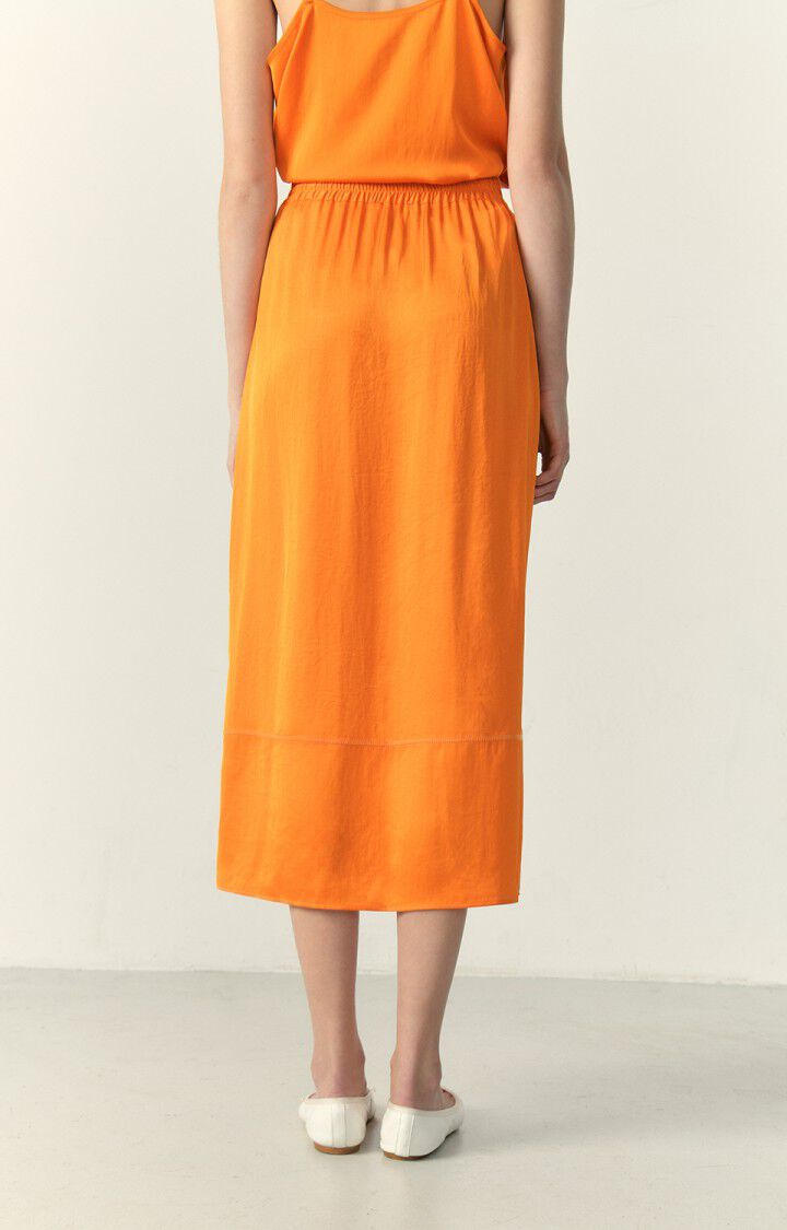 American Vintage Jupe Femme Widland - VITAMINES Midi Orange - E23