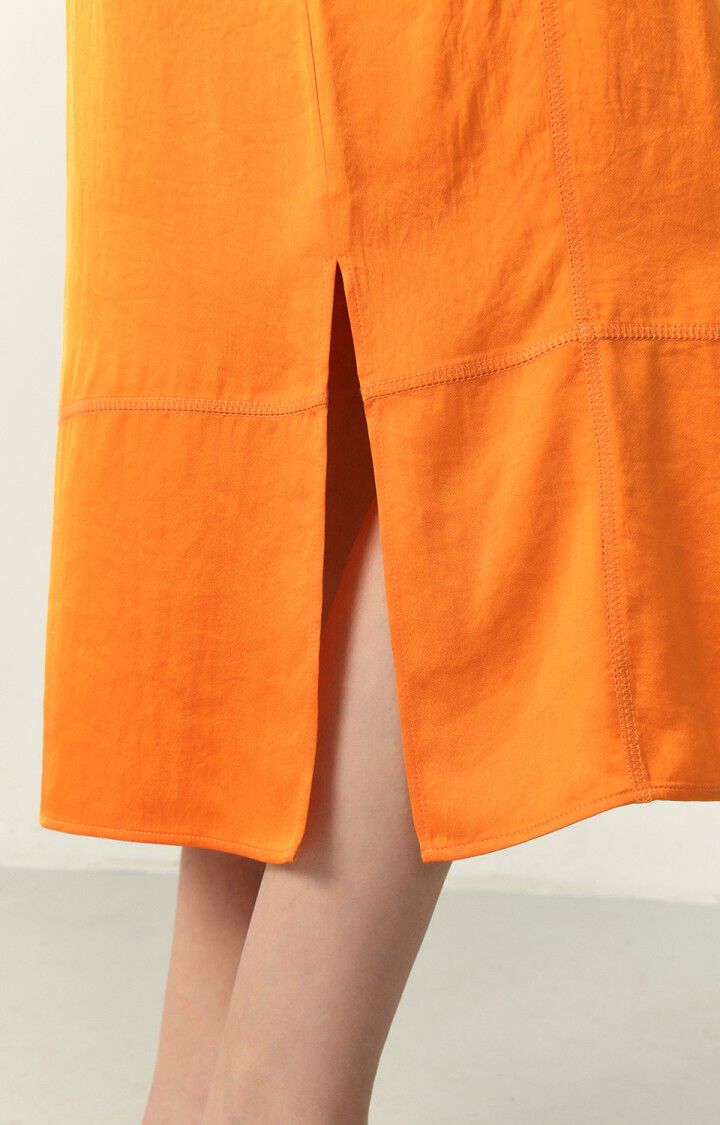 American Vintage Jupe Femme Widland - VITAMINES Midi Orange - E23