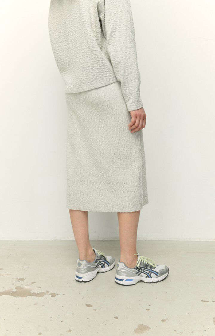 American Vintage Jupe Femme Yatcastle - GRIS CHINE Midi Gris - E22