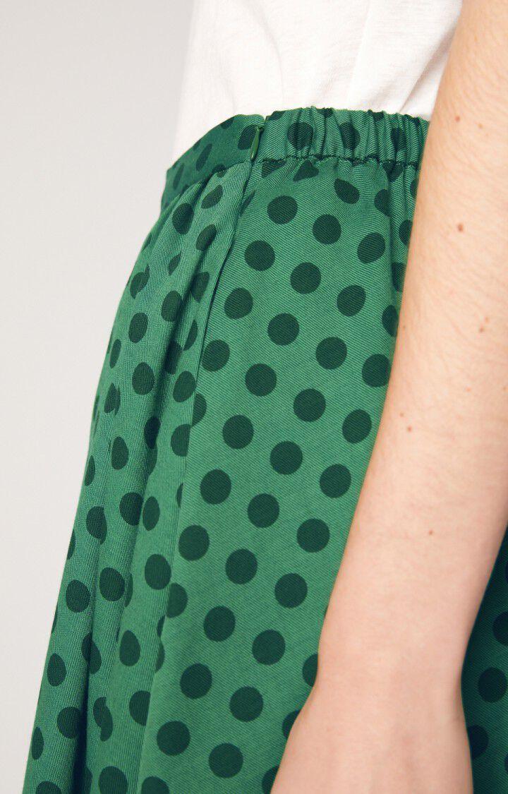 American Vintage Jupe Femme Yayowood - LARGE POIS VERT Trapèze Vert - H18