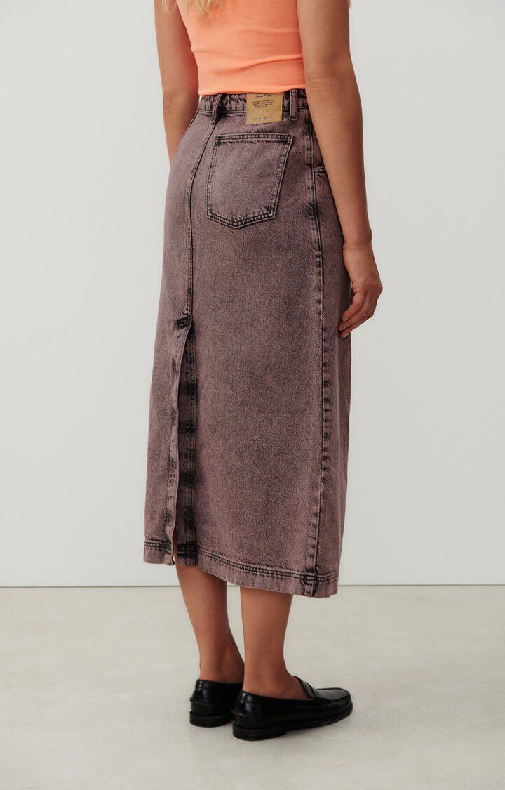 American Vintage Jupe Femme Yopday - SURTEINTURE ROSE Midi Rose - H23