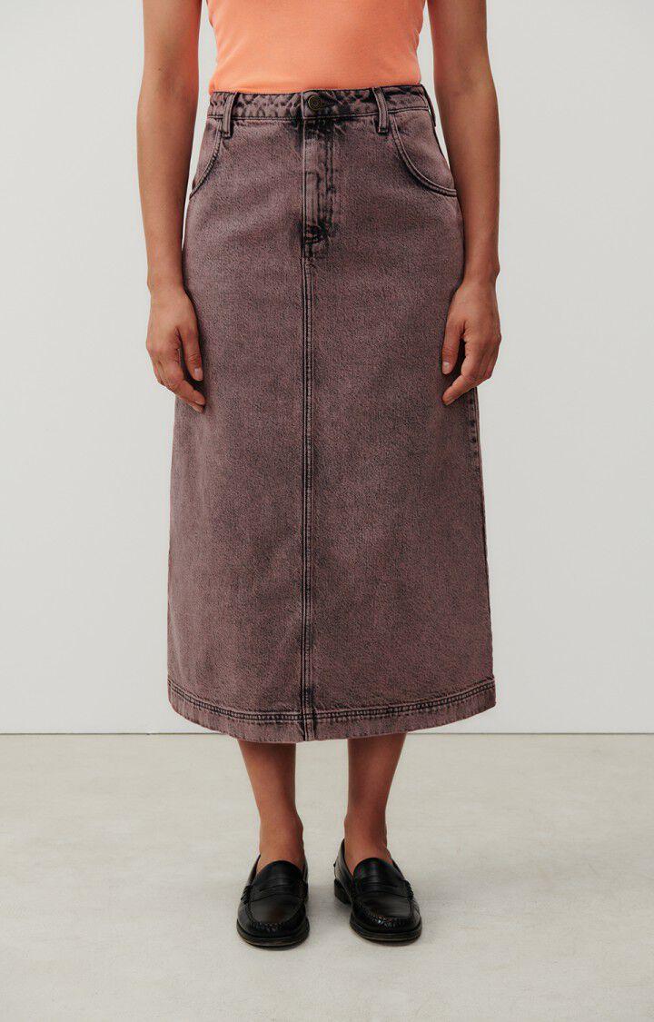 american vintage Jupe femme Yopday - SURTEINTURE ROSE Midi Rose - H23