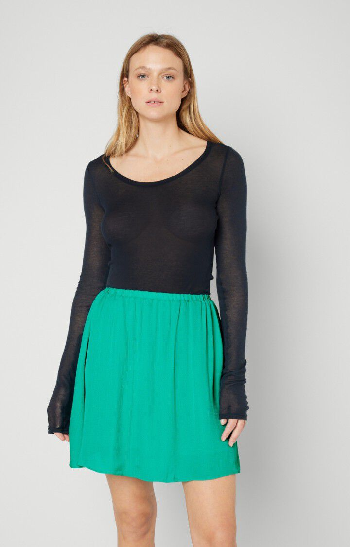 american vintage Jupe femme Yumy - MENTHE A L'EAU Courte Vert - E22