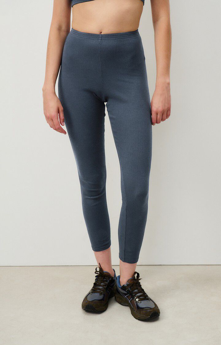 american vintage Legging femme Blarow - NAVY CHINE Bleu - H24