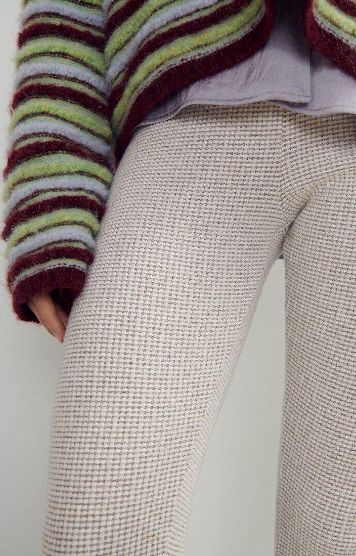 American Vintage Legging Femme Gykotown - CARREAUX GRIS Gris - E24