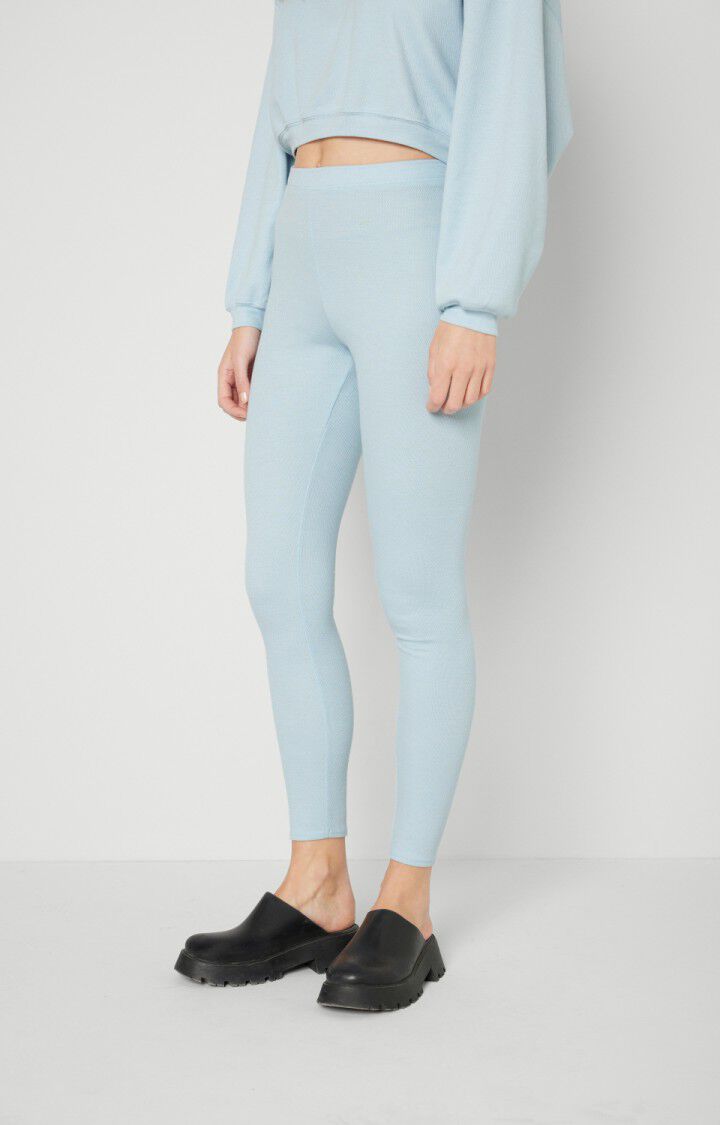 american vintage Legging femme Lebow - ARCTIQUE Bleu - E23