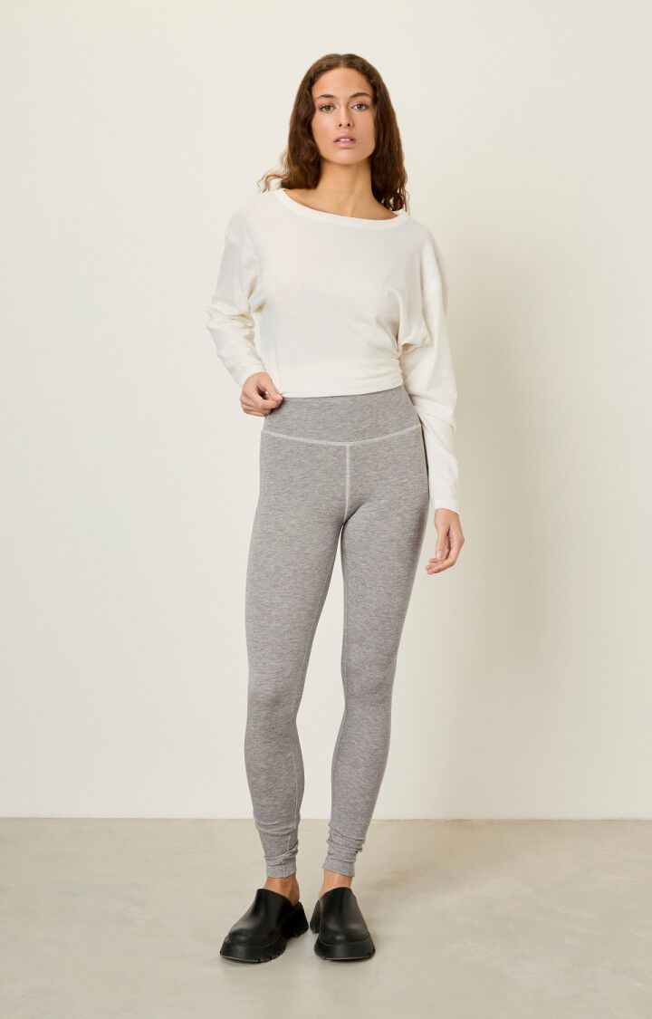 American Vintage Legging Femme Nezville - GRIS CHINE Gris - E23