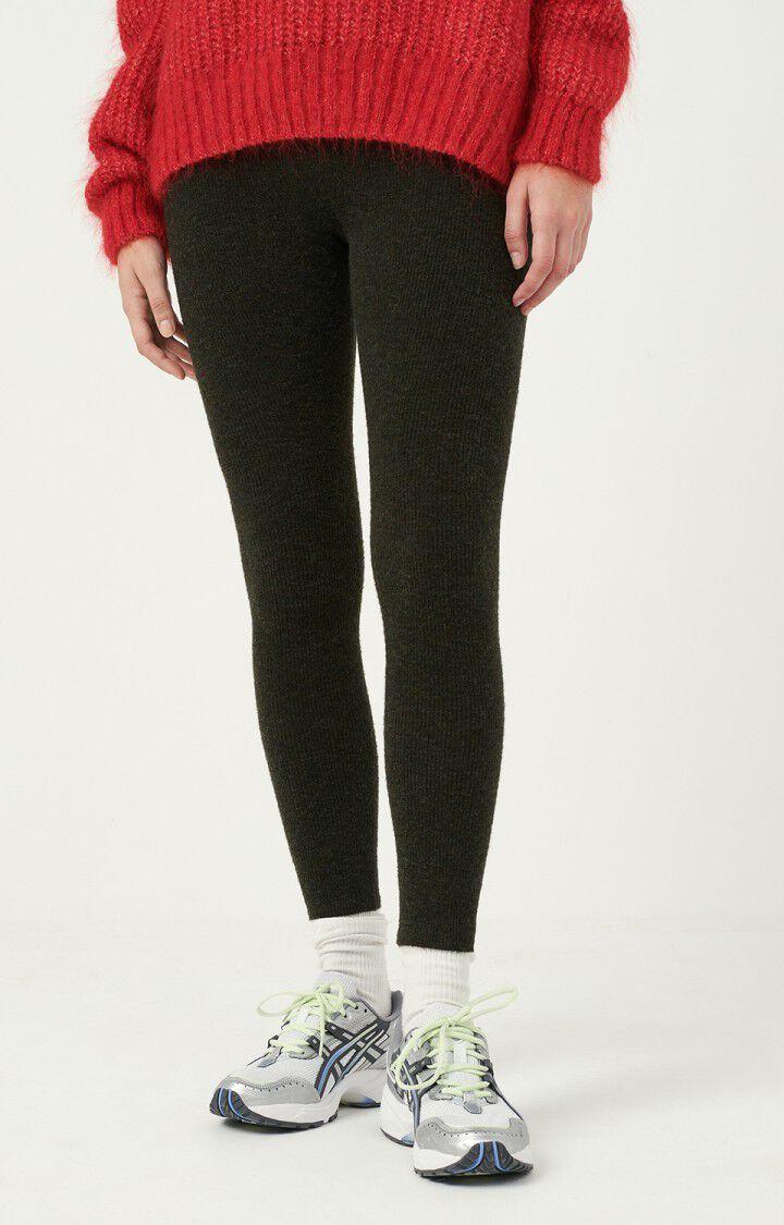 american vintage Legging femme Noxon - CYPRES CHINE Vert - H21