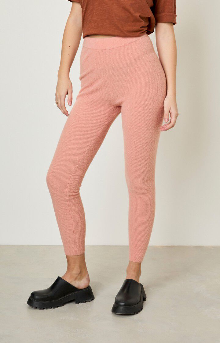 american vintage Legging femme Noxon - TENDRESSE CHINE Rose - H21