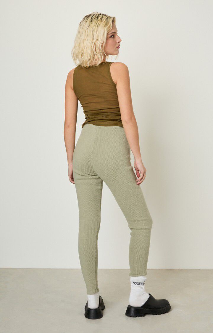 American Vintage Legging Femme Pyboo - KAKI CLAIR Vert - H23