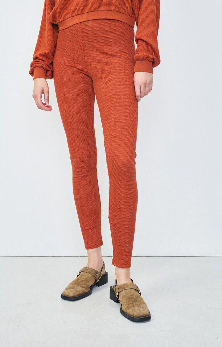 american vintage Legging femme Sovy - TERRACOTTA Orange - H22