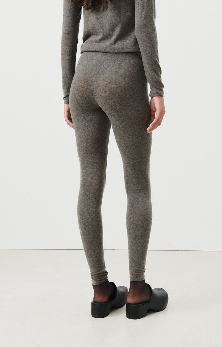 American Vintage Legging Femme Vediny - ANTHRACITE CHINE Gris - E24
