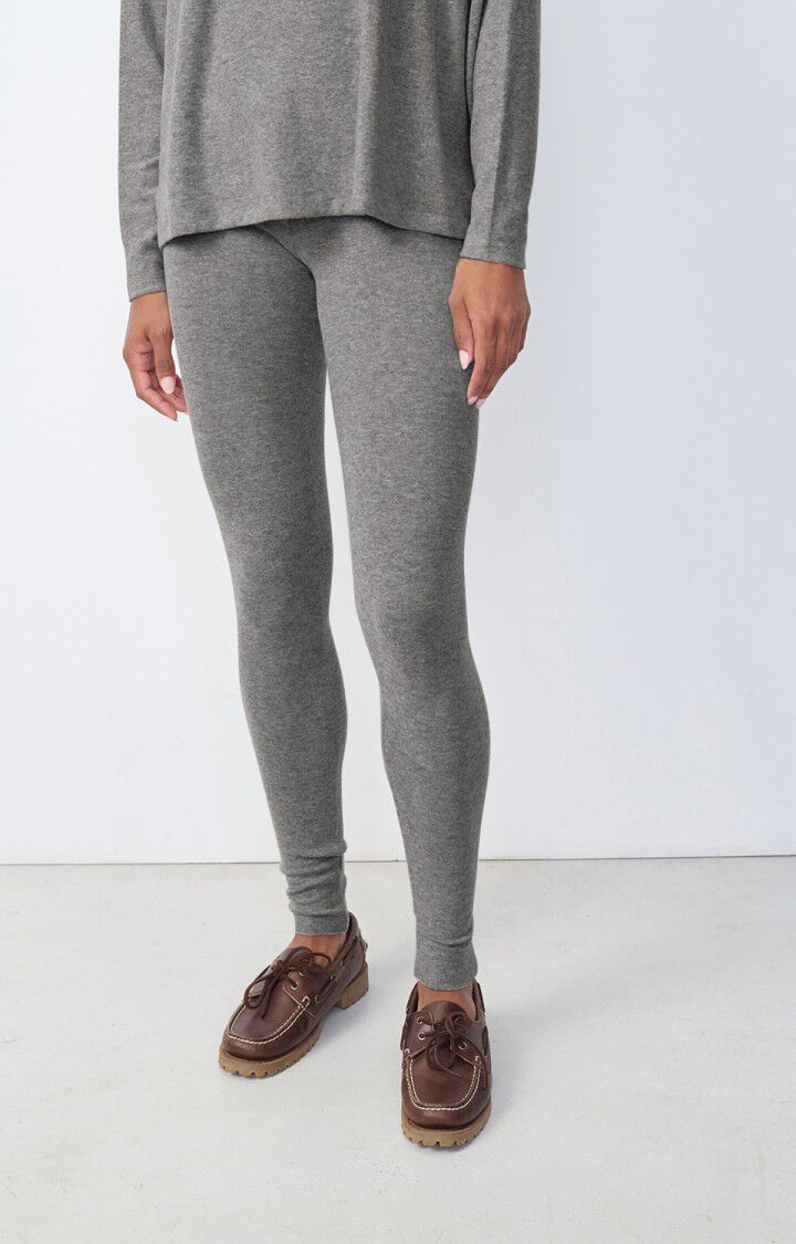 american vintage Legging femme Vetington - GRIS CHINE Gris - H23