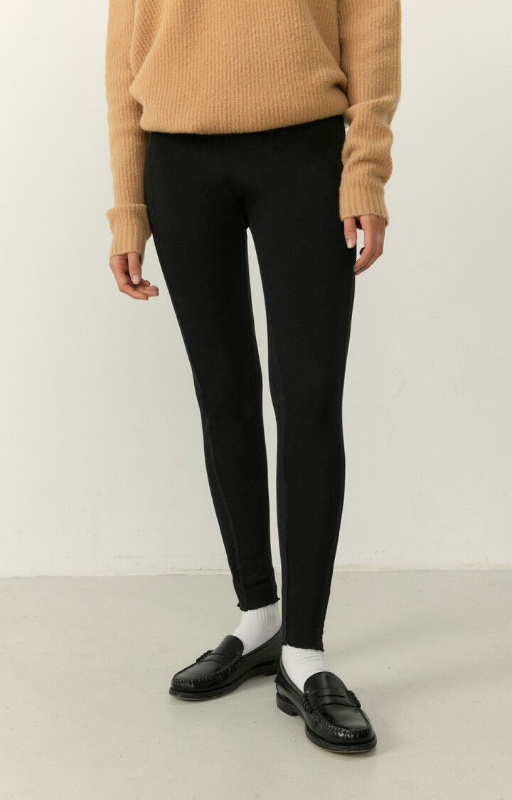 american vintage Legging femme Voklay - NOIR Noir - H22