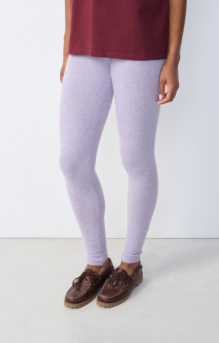 american vintage Legging femme Xinow - GLYCINE CHINE Violet - H23