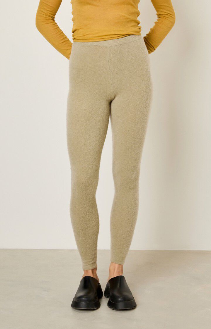 american vintage Legging femme Xinow - SEIGLE CHINE Gris - H23B
