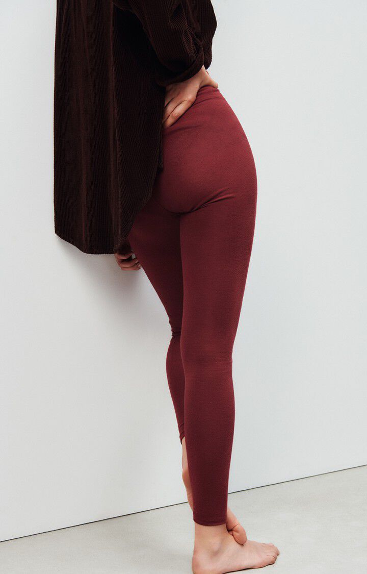 American Vintage Legging Femme Ypawood - BAIE CHINE Rouge - H24