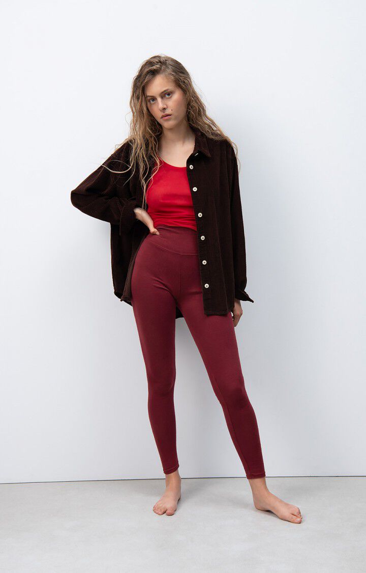 American Vintage Legging Femme Ypawood - BAIE CHINE Rouge - H24