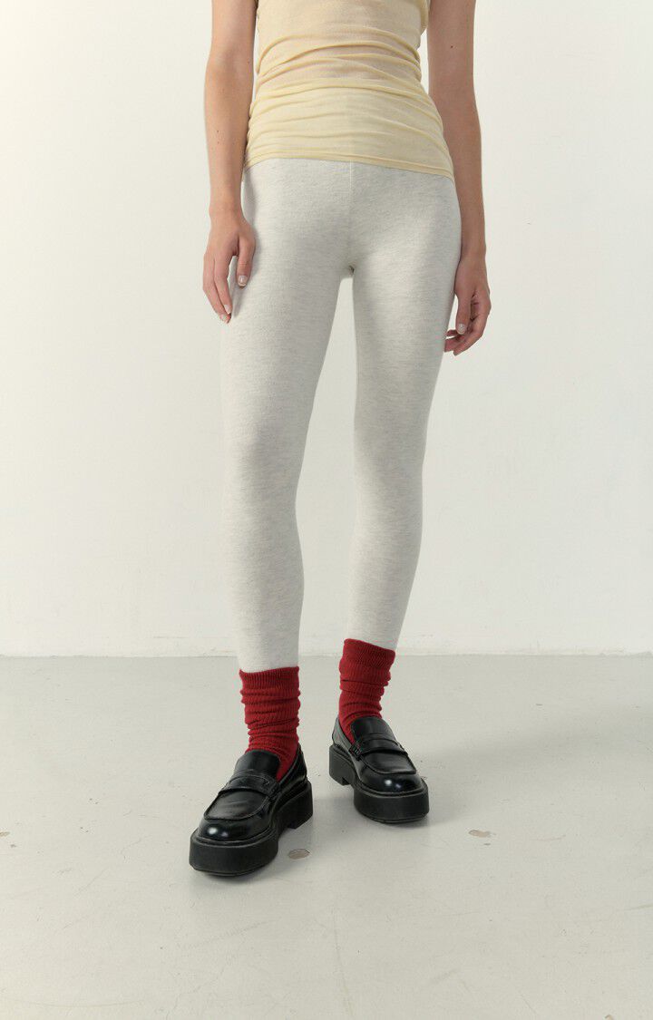 American Vintage Legging Femme Ypawood - GRIS CHINE Gris - E23