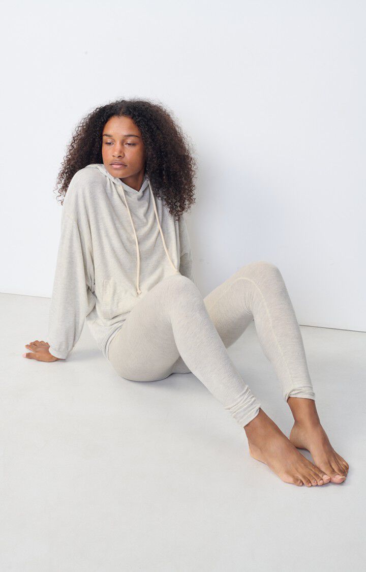 American Vintage Legging Femme Ypawood - GRIS CHINE Gris - E25