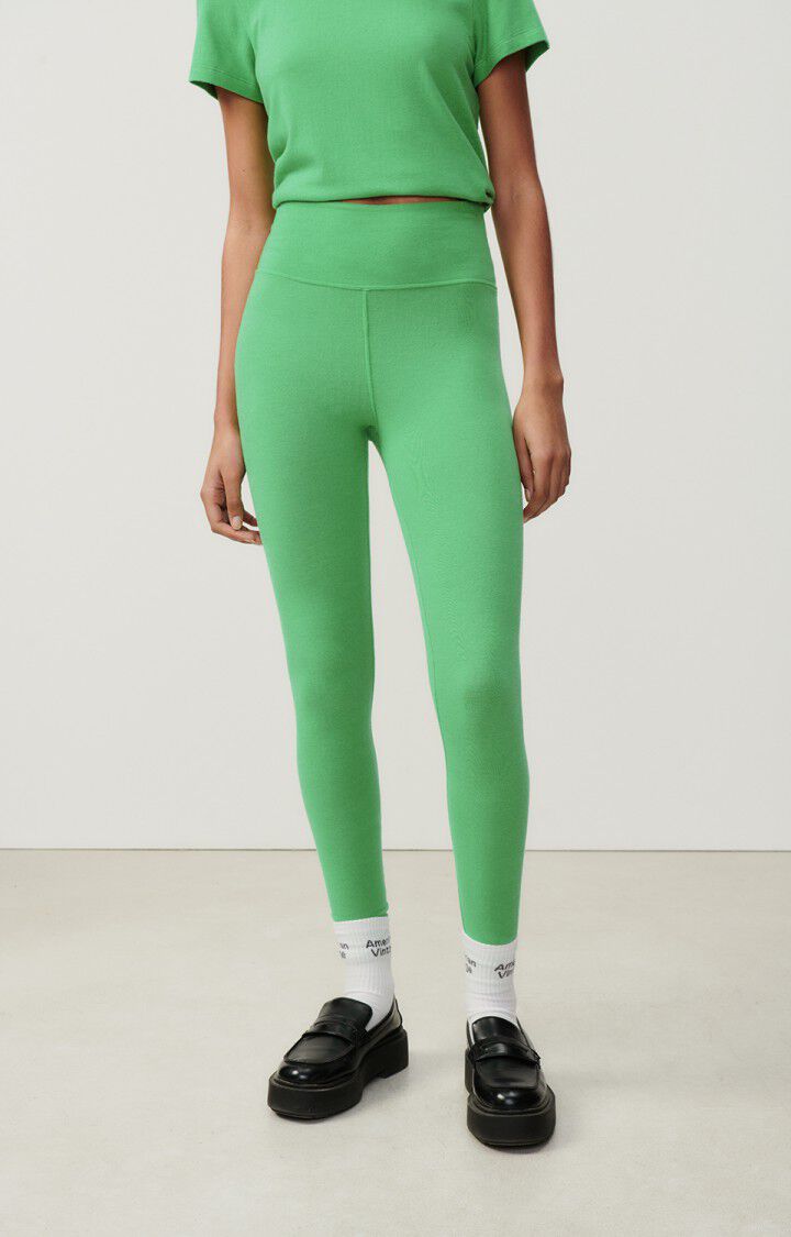 american vintage Legging femme Ypawood - PRE CHINE Vert - E24
