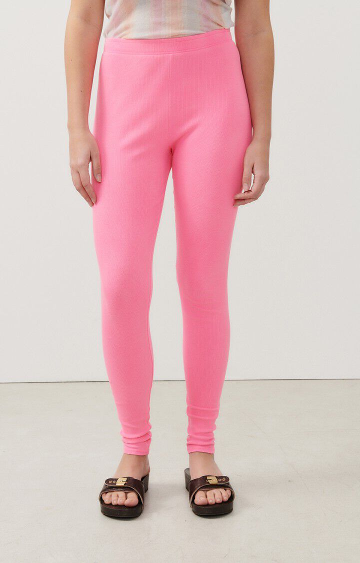 american vintage Legging femme Zelym - ROSE FLUO Rose - E24