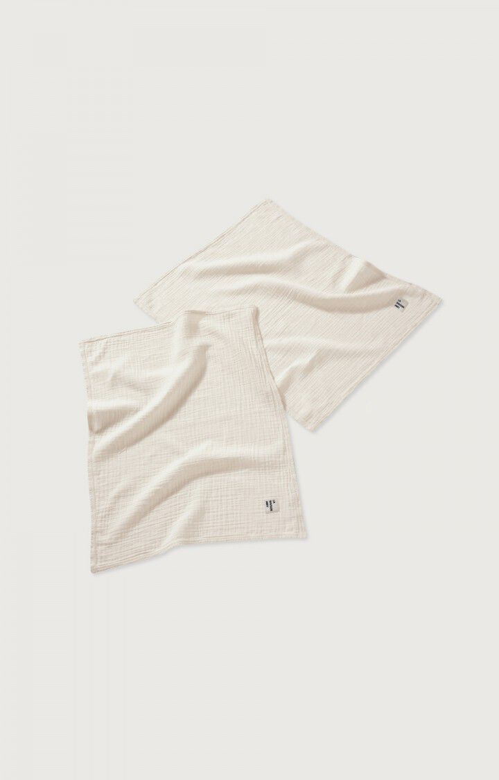 American Vintage Lot De Torchons Ziky - ECRU Beige - E24