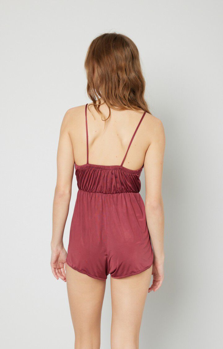 American Vintage Maillot De Bain Femme Swimy - GRENAT Fines Bretelles Rouge - E19