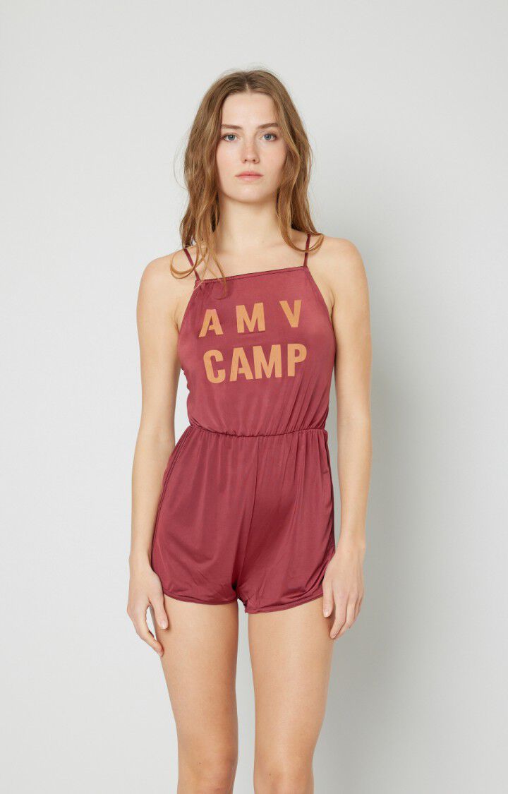 american vintage Maillot de bain femme Swimy - GRENAT Fines bretelles Rouge - E19