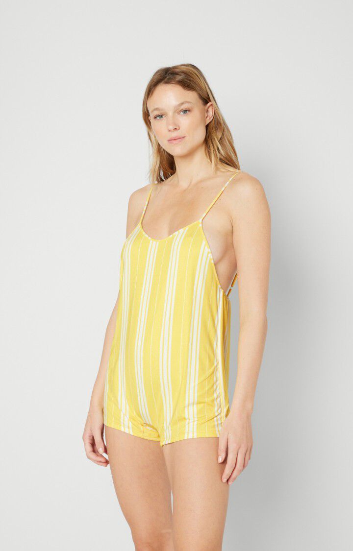 american vintage Maillot femme Swimy - MATELAS JAUNE Fines bretelles Jaune - E18