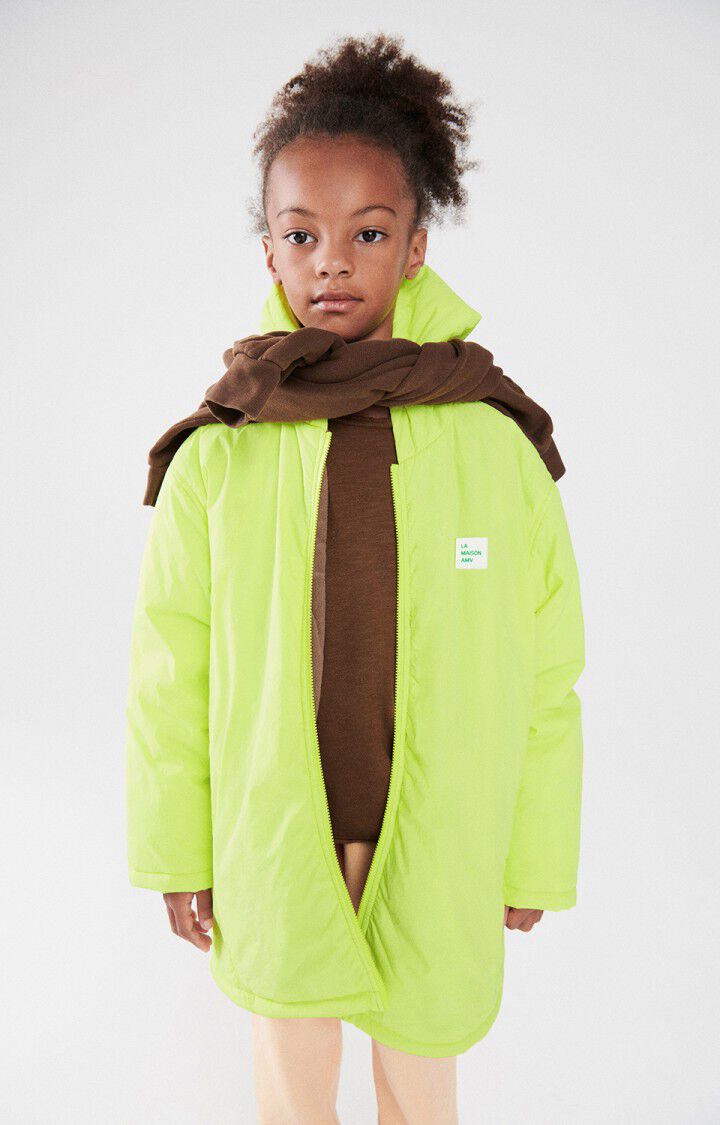 american vintage Manteau enfant Zotcity - JAUNE FLUO 34 Manches longues Jaune - H24